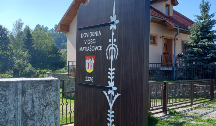 Aktuality / Vitajte v obci Matiašovce - turistický informačný systém - foto