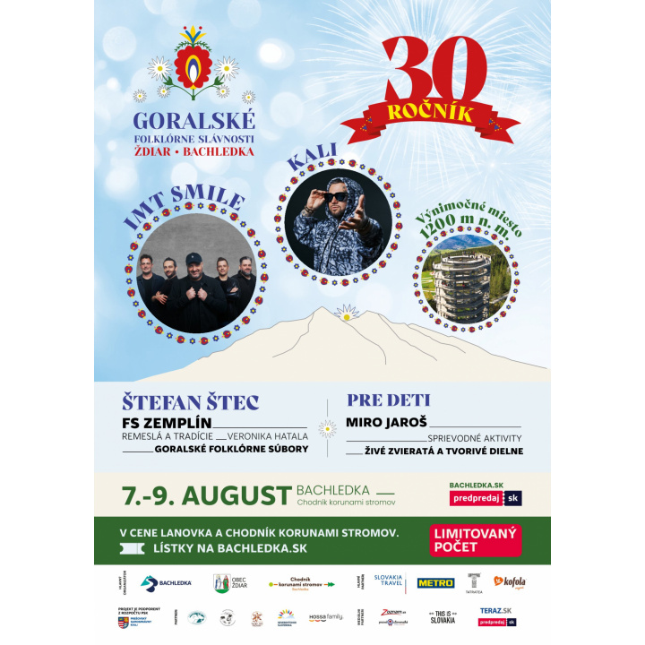 Menšia fotka pre článok Goralské folklórne slávnosti 2026 - 07.08 - 09.08.2026