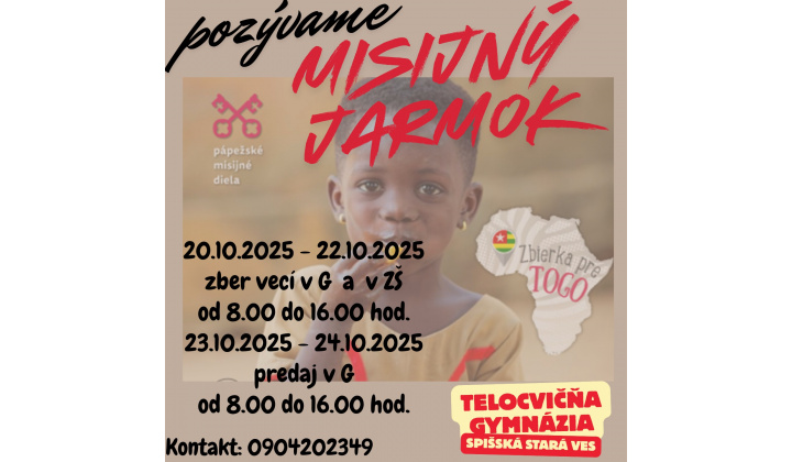 Fotka pre článok Misijný jarmok 2025
