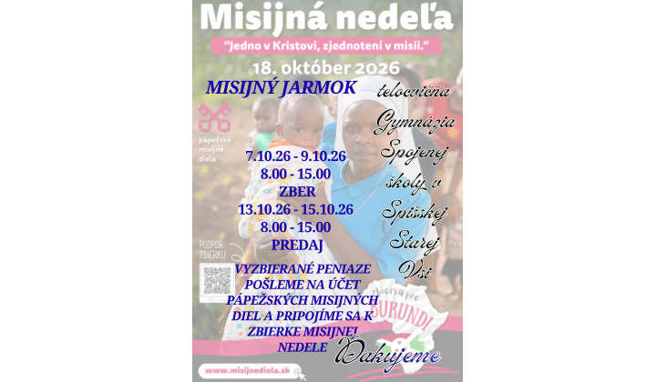 Fotka pre článok Misijný jarmok 2026