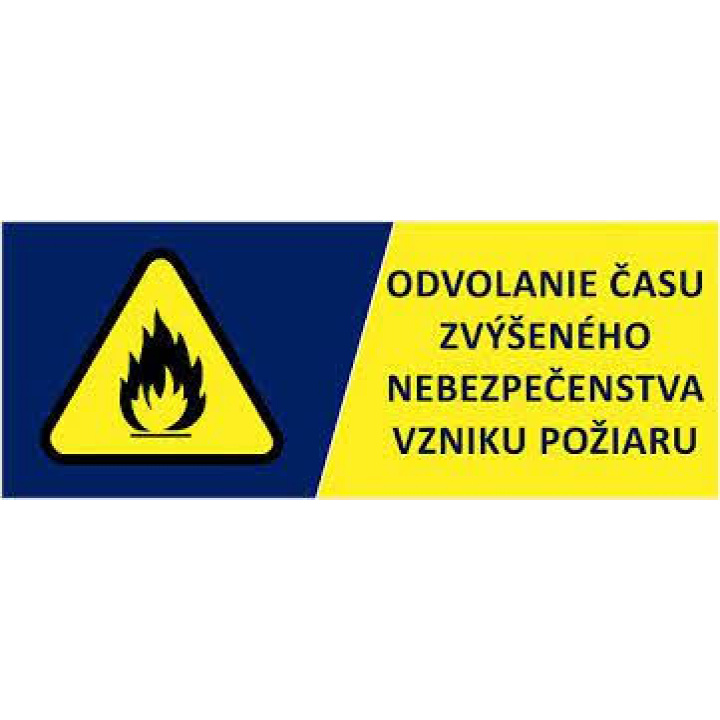 Menšia fotka pre článok Odvolanie zvýšeného nebezpečenstva vzniku požiaru